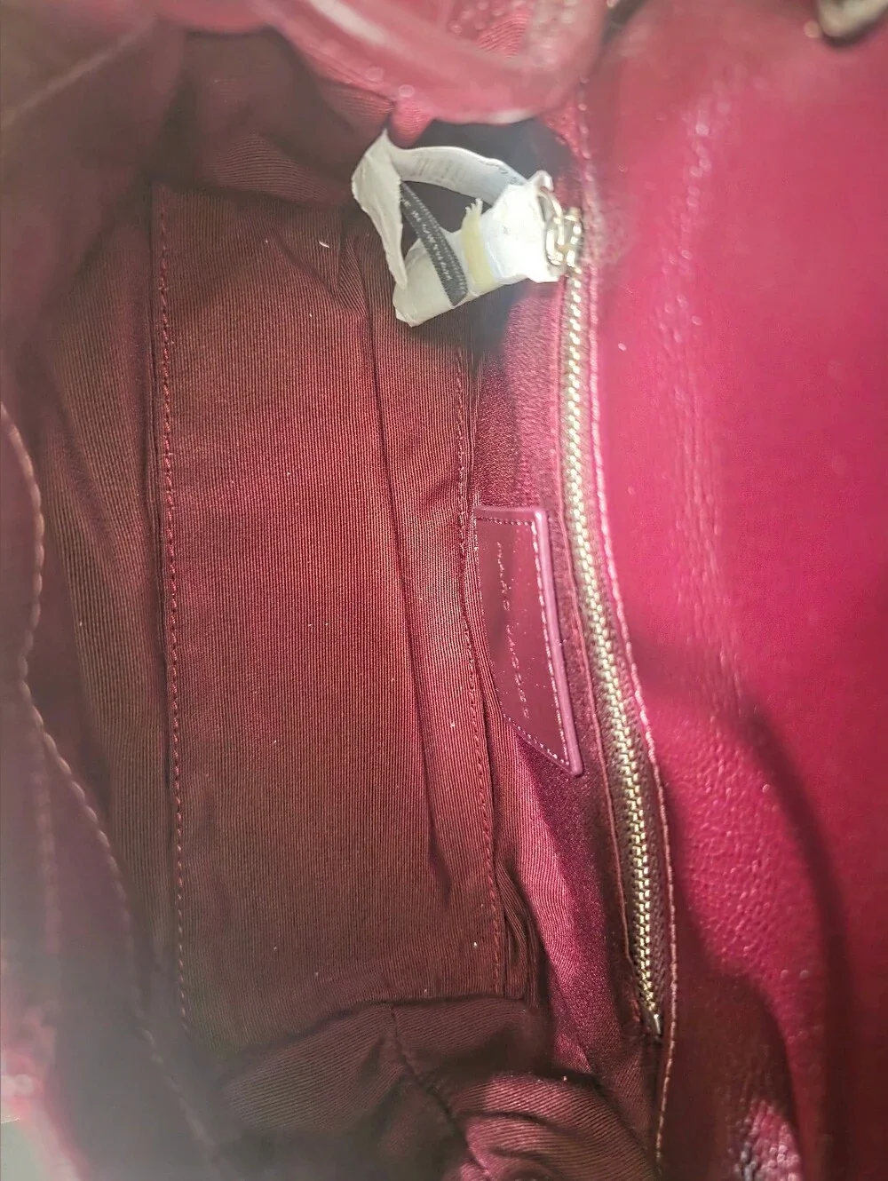 Marc Jacobs Quilted Leather Top-Handle Bag in Bordeaux